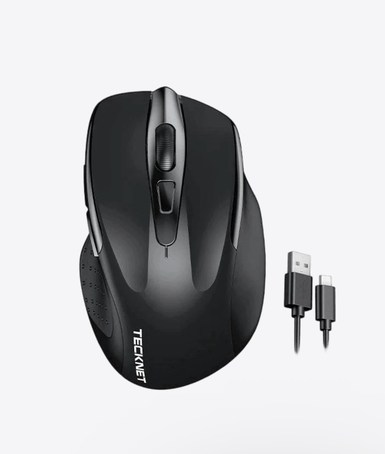 Tecknet- Wireless rechargeable mouse TK-MS009,Black