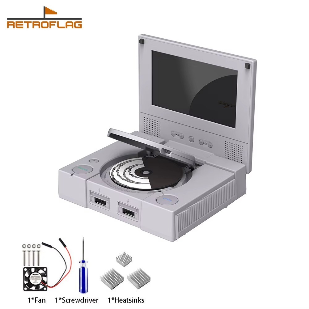 Retroflag PiStation Case for Raspberry Pi 4, PSPi Style with LCD Option