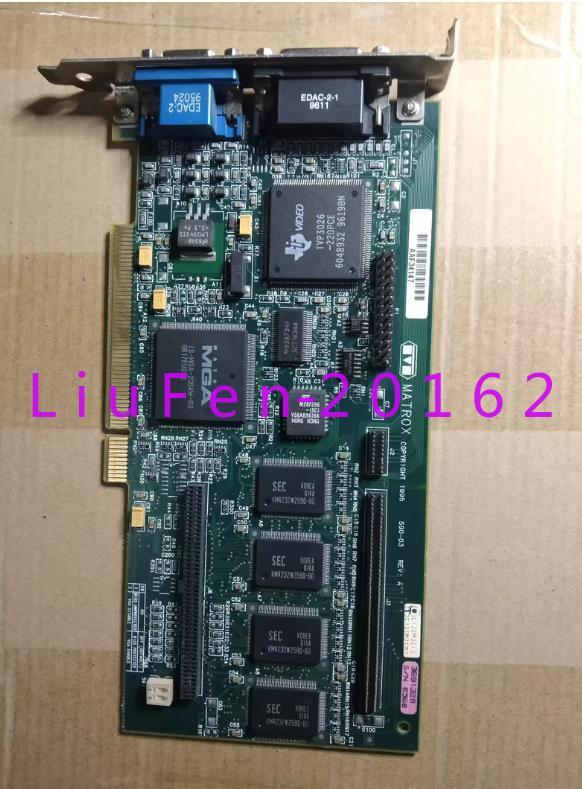 1pc used MATROX MGA-MIL/4/FE PCI graphics card 590-03 REV:A