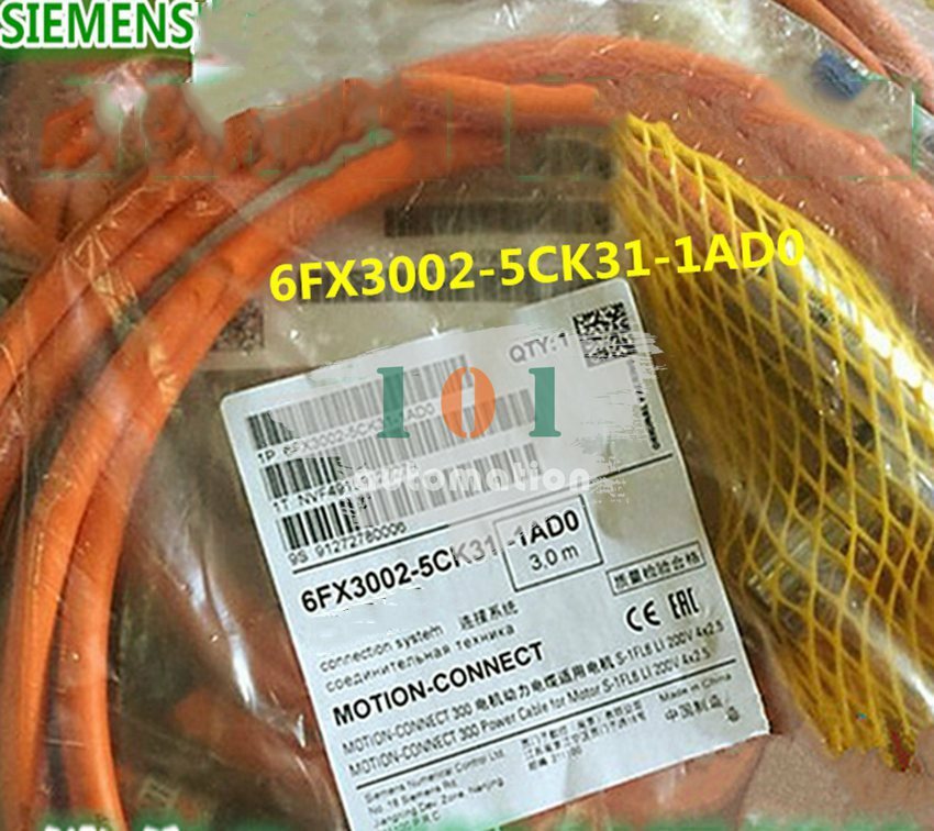 1PCS New For SIEMENS V90 Servo Motor Power Cable 6FX3002-5CK31-1AD0 3 Meters