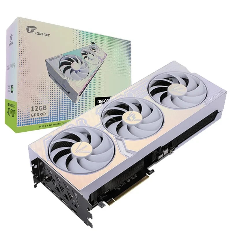 New For Colorful iGame GeForce RTX 4070 Ti Ultra W OC 12G GDDR6X Graphics card