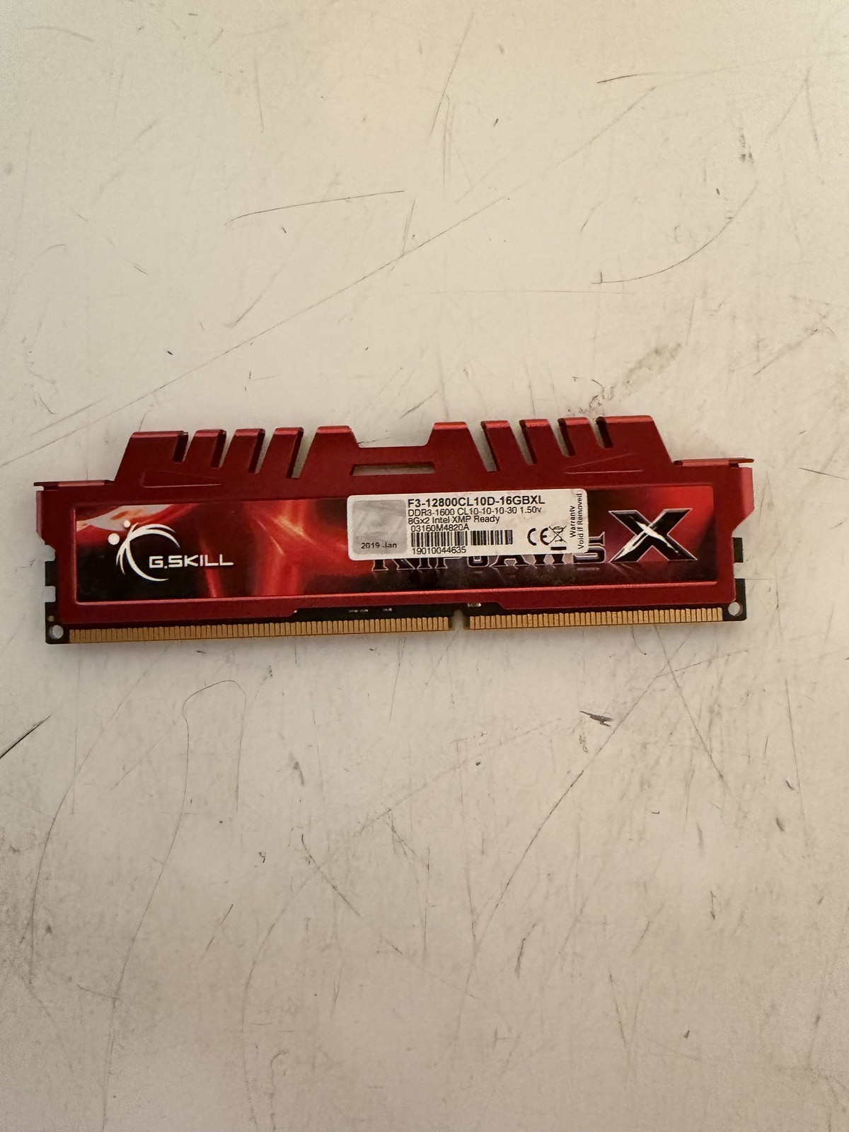 G.Skill RipjawsX DDR3 8GB (1x8GB) 1600MHz RAM 1x Module F3-12800CL10D-16GBXL