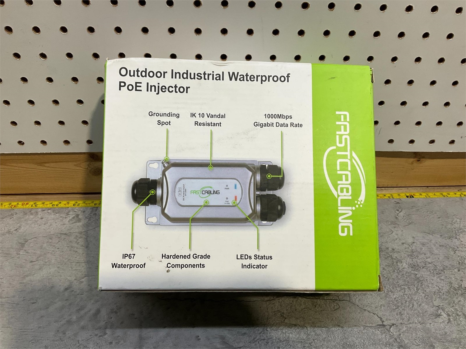 FASTCABLING Industrial Outdoor WATERPROOF PoE Injector