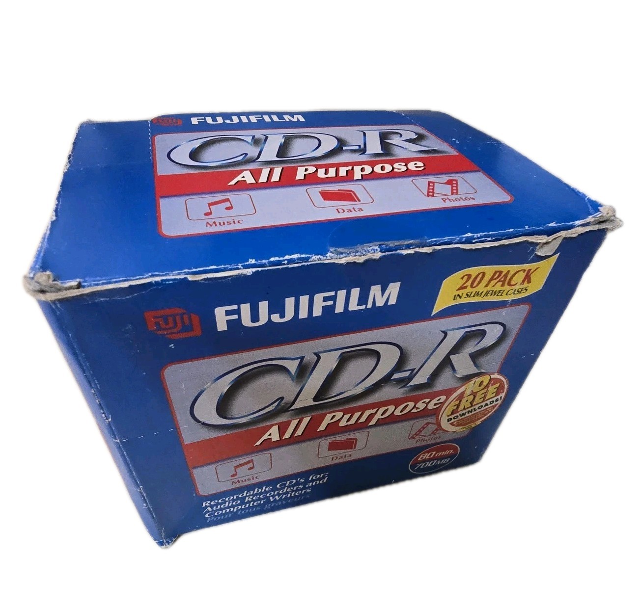 Fujifilm CD-RW 80 Min 700 MB New In Box (13) New Unopened Jewel Cases Orig Box