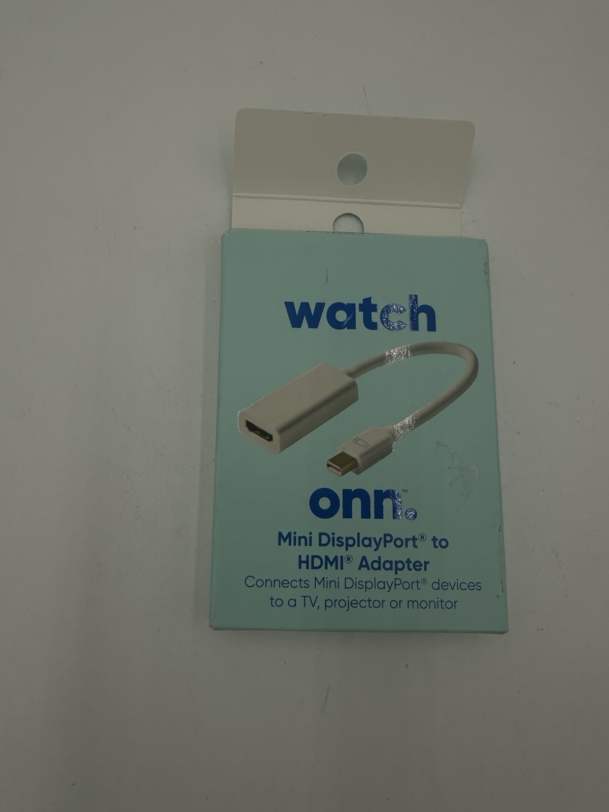 Watch Onn Mini display Port To HDMI Adapter.