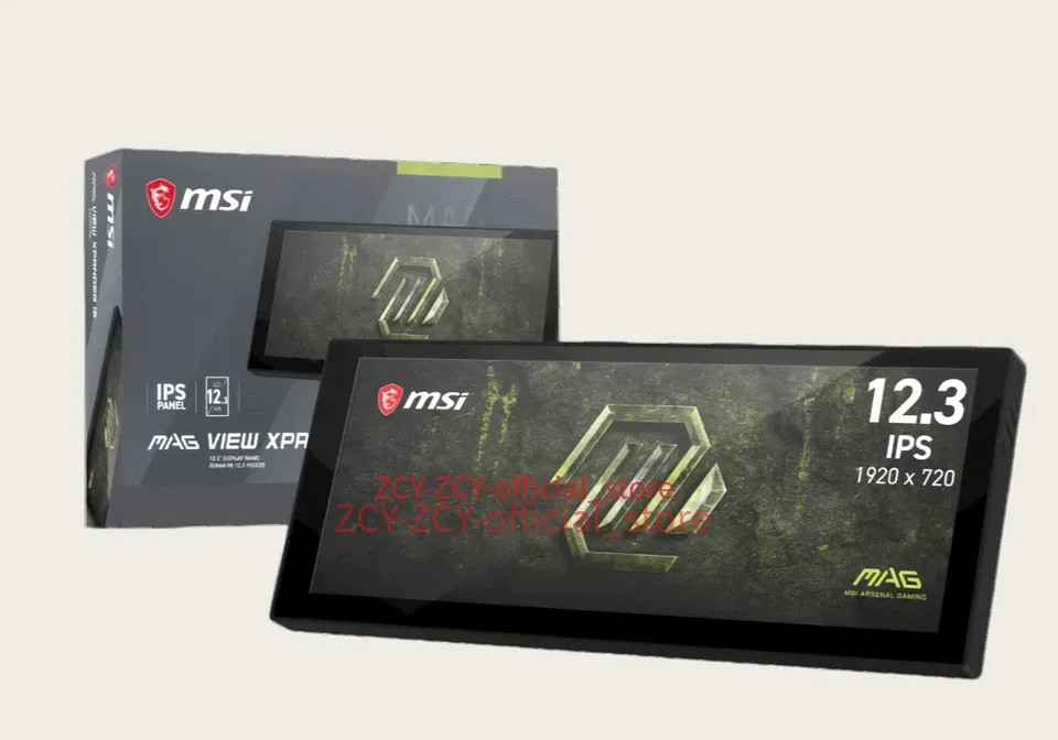 New MSI MAG VIEW XPANDER 12 IPS Chassis screen Secondary Display Screen【Black】
