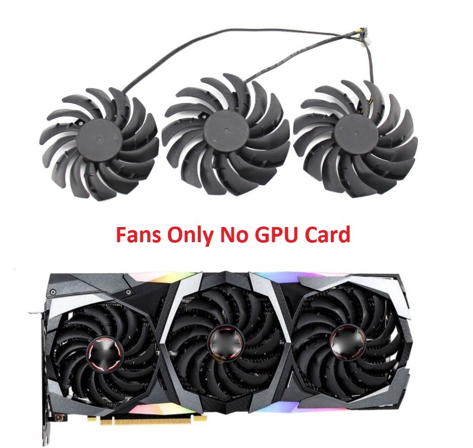 Replacement Graphics Card Cooling Fan for MSI RTX 2080Ti 2080 2070 Gaming X Trio