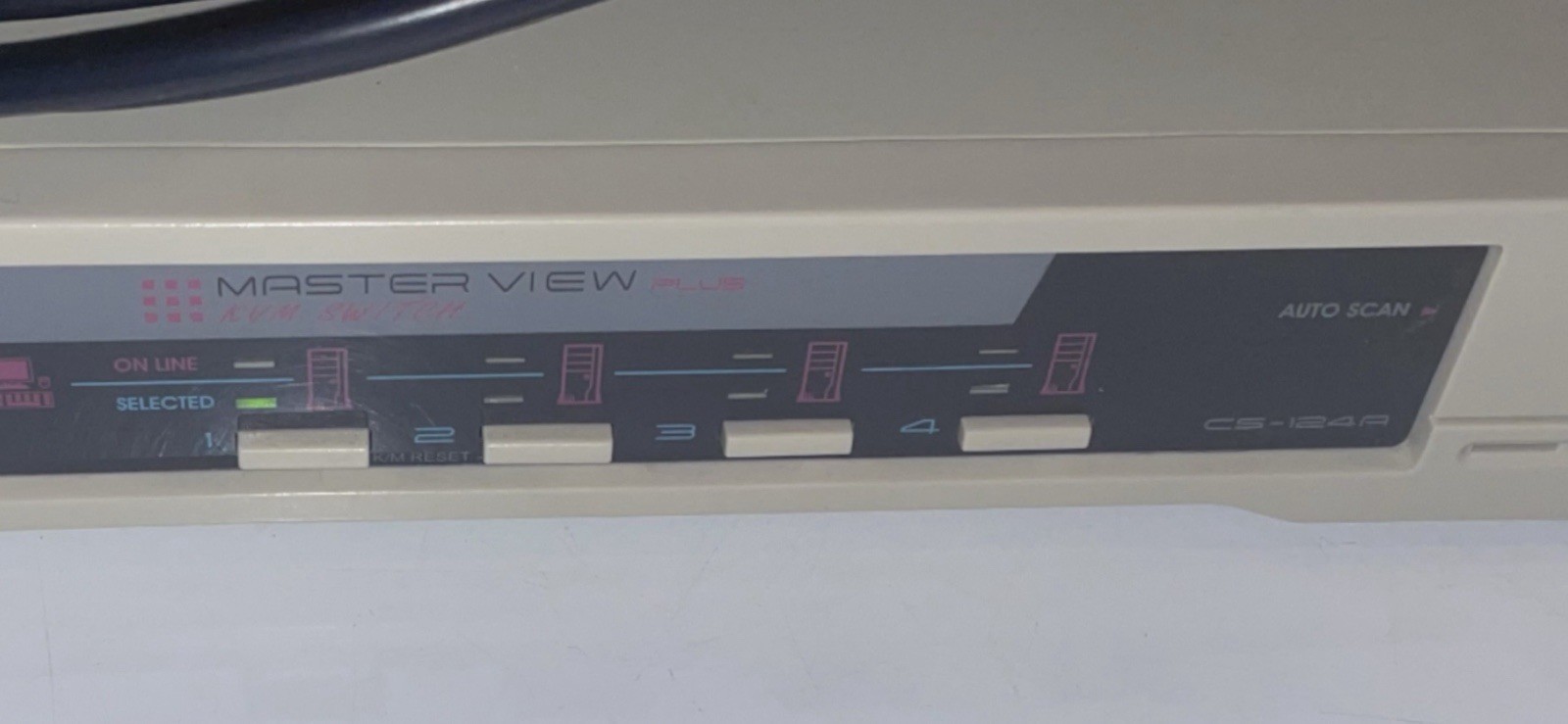 Aten CS124-A Master View 4-Port PS/2-USB KVM Switch w/All Cable Sets Included