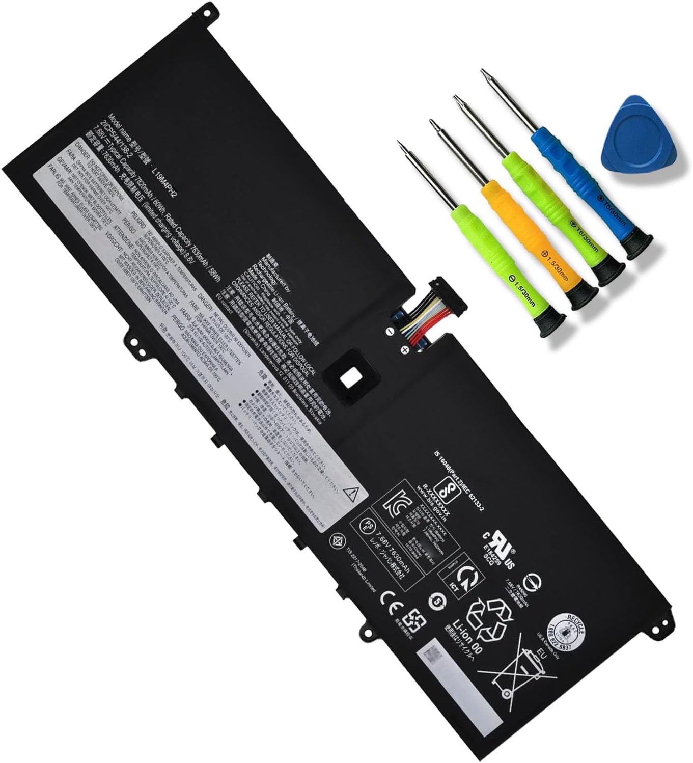 L19M4PH2 60Wh L19C4PH2 Laptop Battery Compatible with Lenovo Ideapad Yoga 9