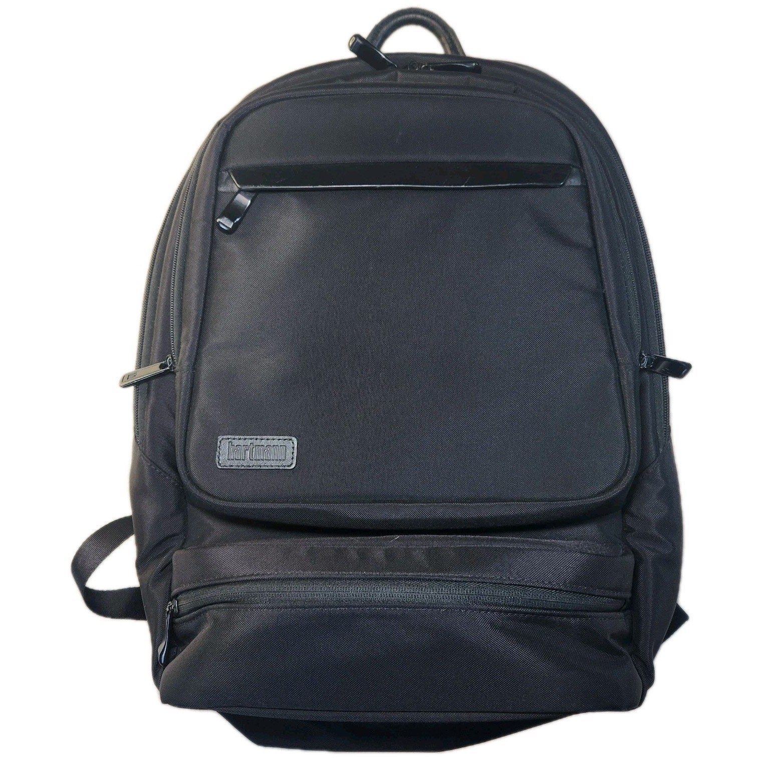 HARTMANN Minimalist Backpack Business Travel Laptop Airplane Flight Black Nylon