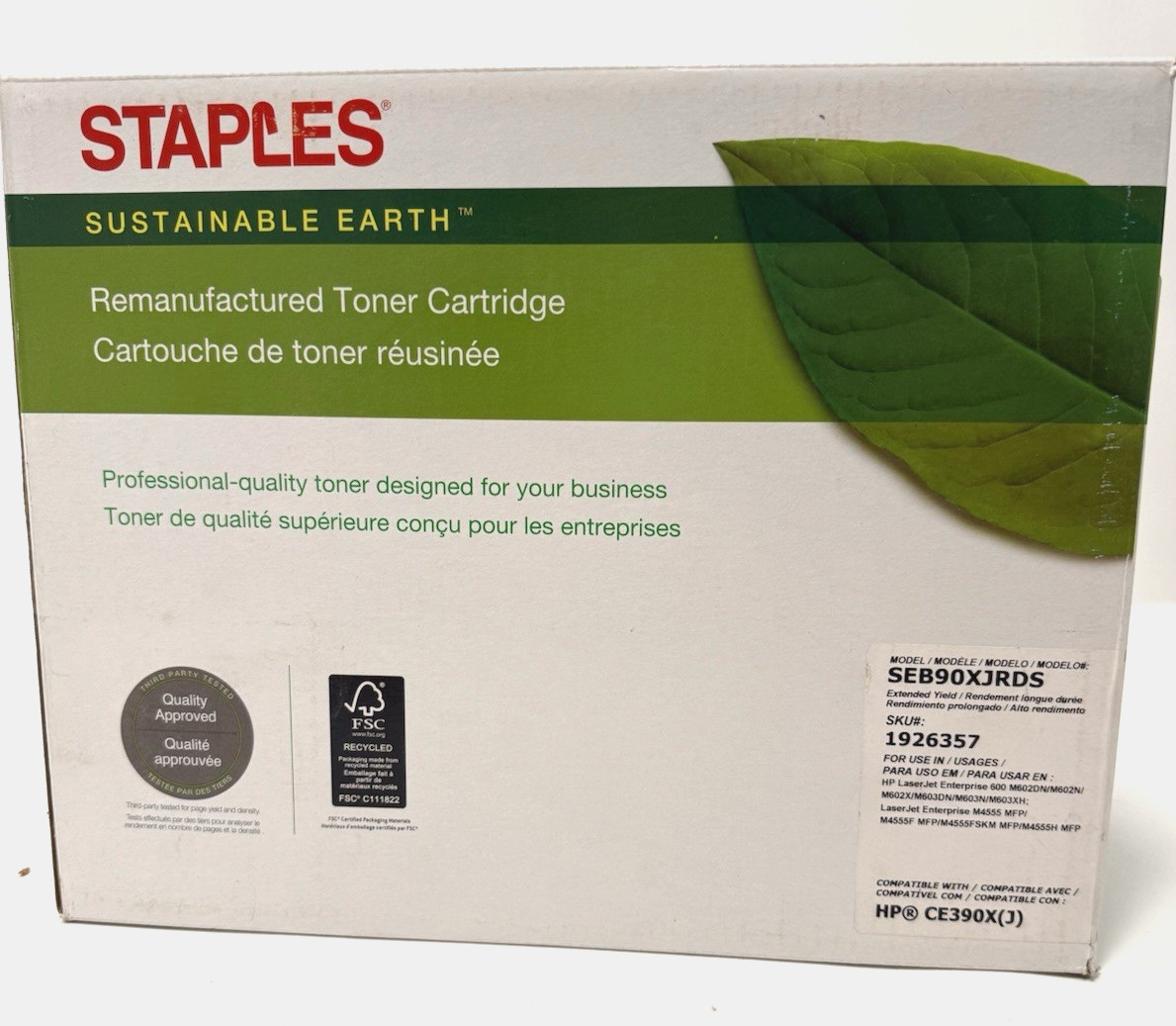 Brand: Staples Sustainable Earth™ Model: SEB90XJRDS