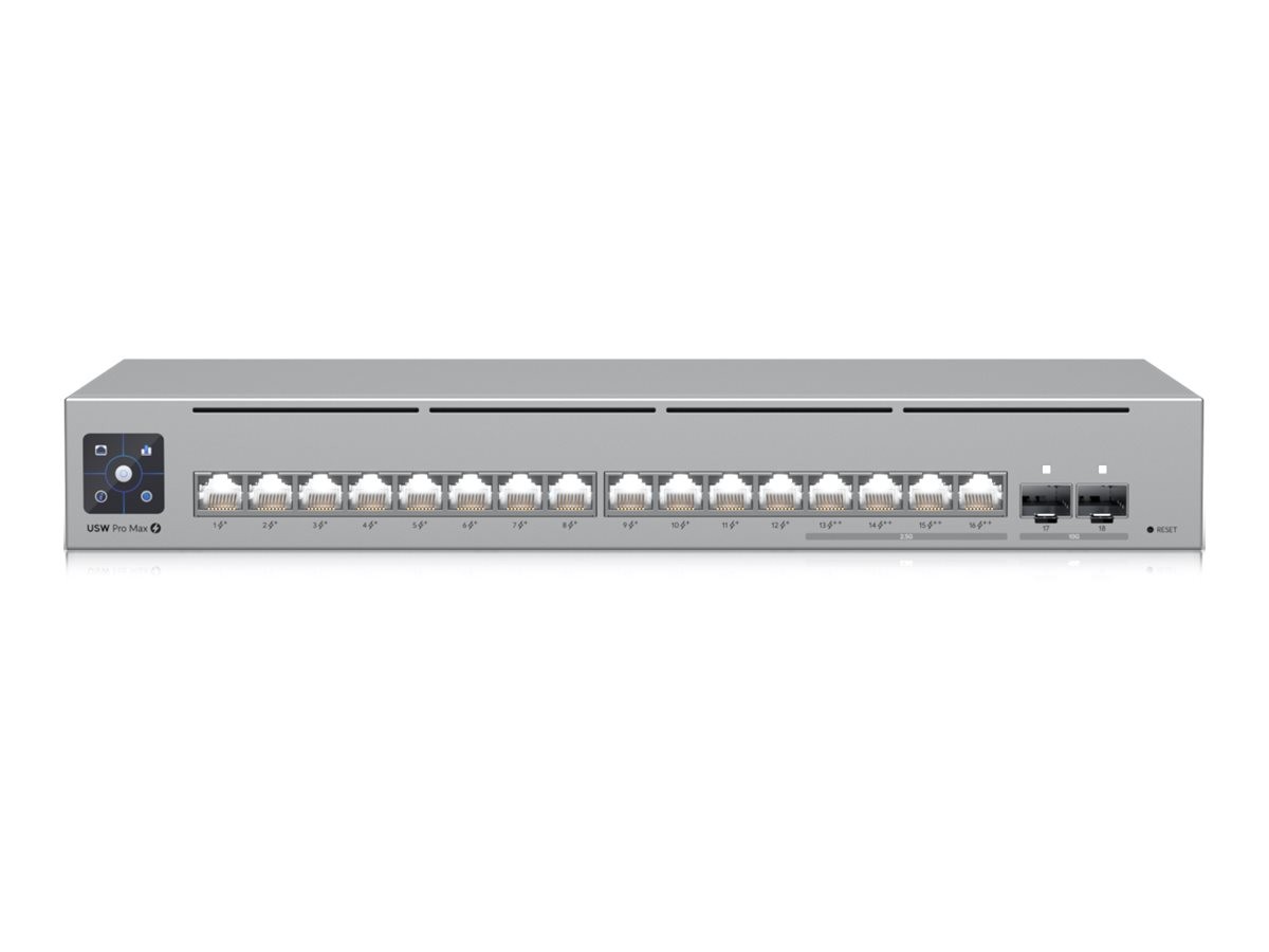 Ubiquiti UniFi Switch Pro Max 16 PoE Network Switch 0.1Gbps USW-PRO-MAX-16-POE