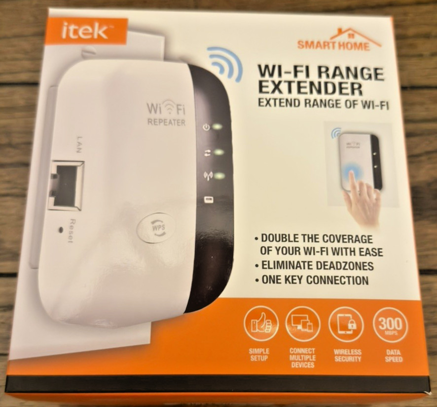 12-Pack iTek Smart Home WiFi Range Extender 300Mbps 2.4GHz NEW Case Lot