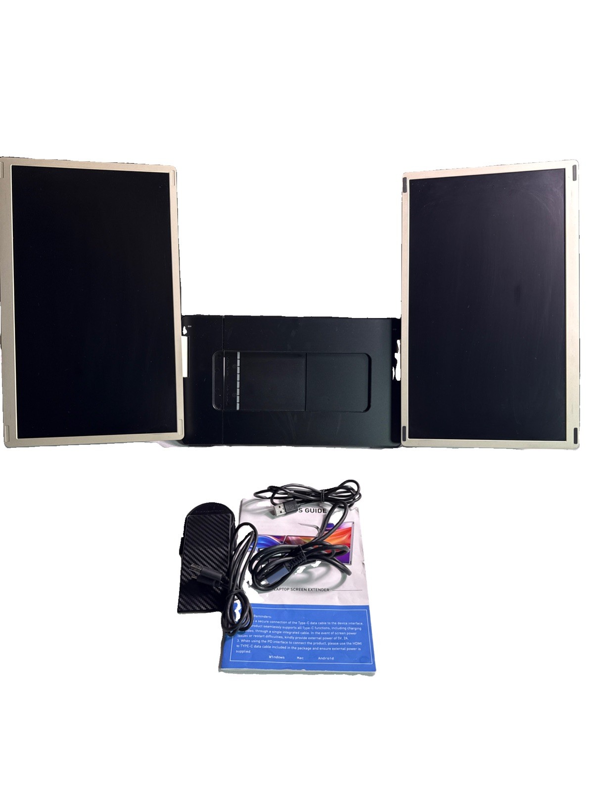 S6 15.6” Triple Laptop Screen Extender Dual Portable Monitor FHD 1080P IPS USB-C