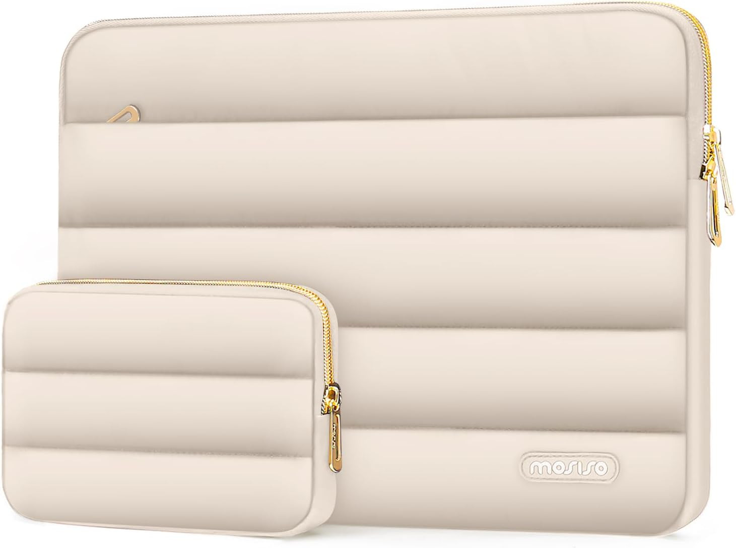 MOSISO Laptop Case 13.3 Inch, 13-13.3 Inch Puffy Laptop Sleeve Compatible with M
