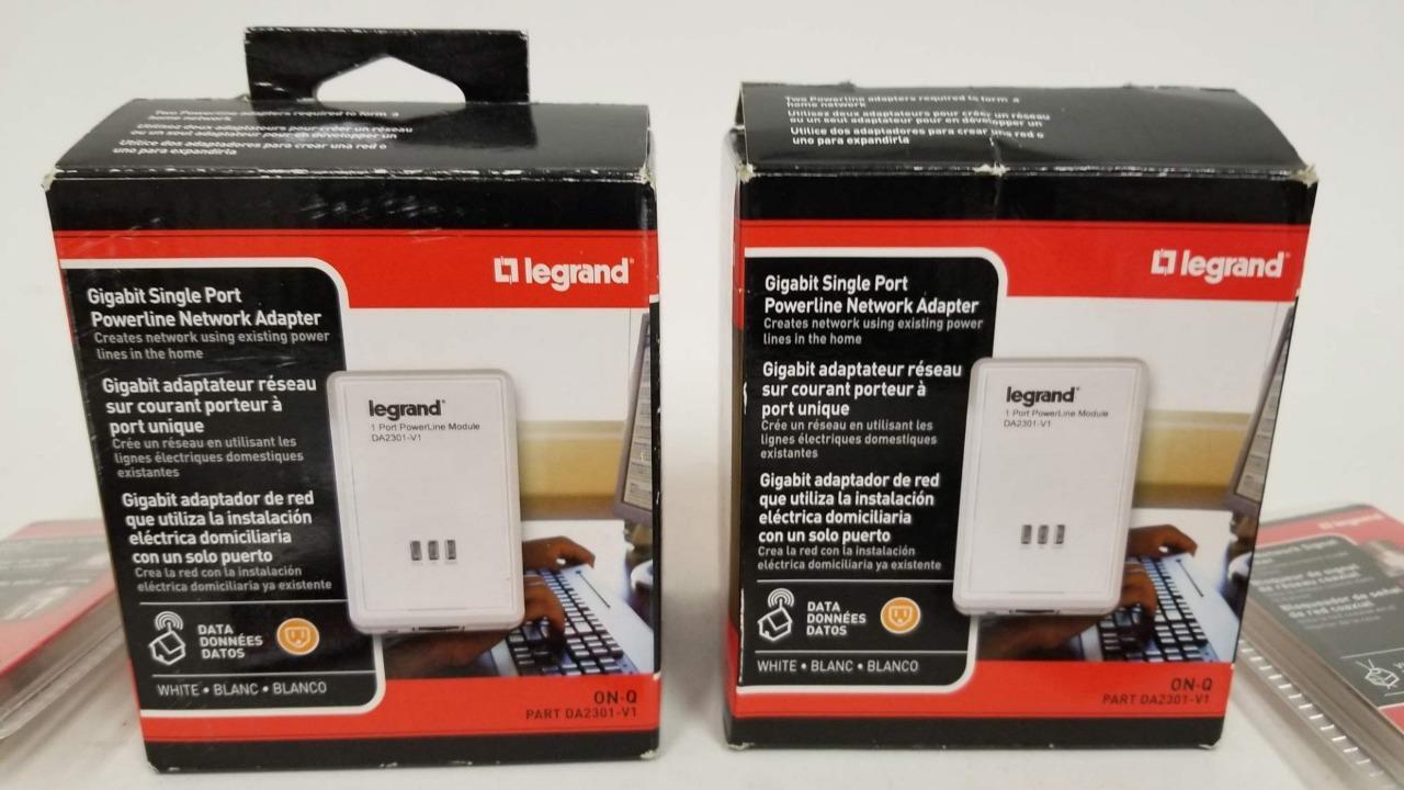 Legrand | DA2301-V1 | 2-PACK Single Port Powerline Network Adapter
