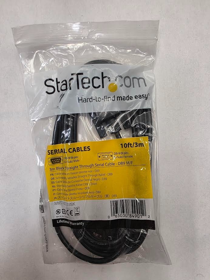 StarTech Straight Through Serial Cable - DB9 M/F - 10 Feet
