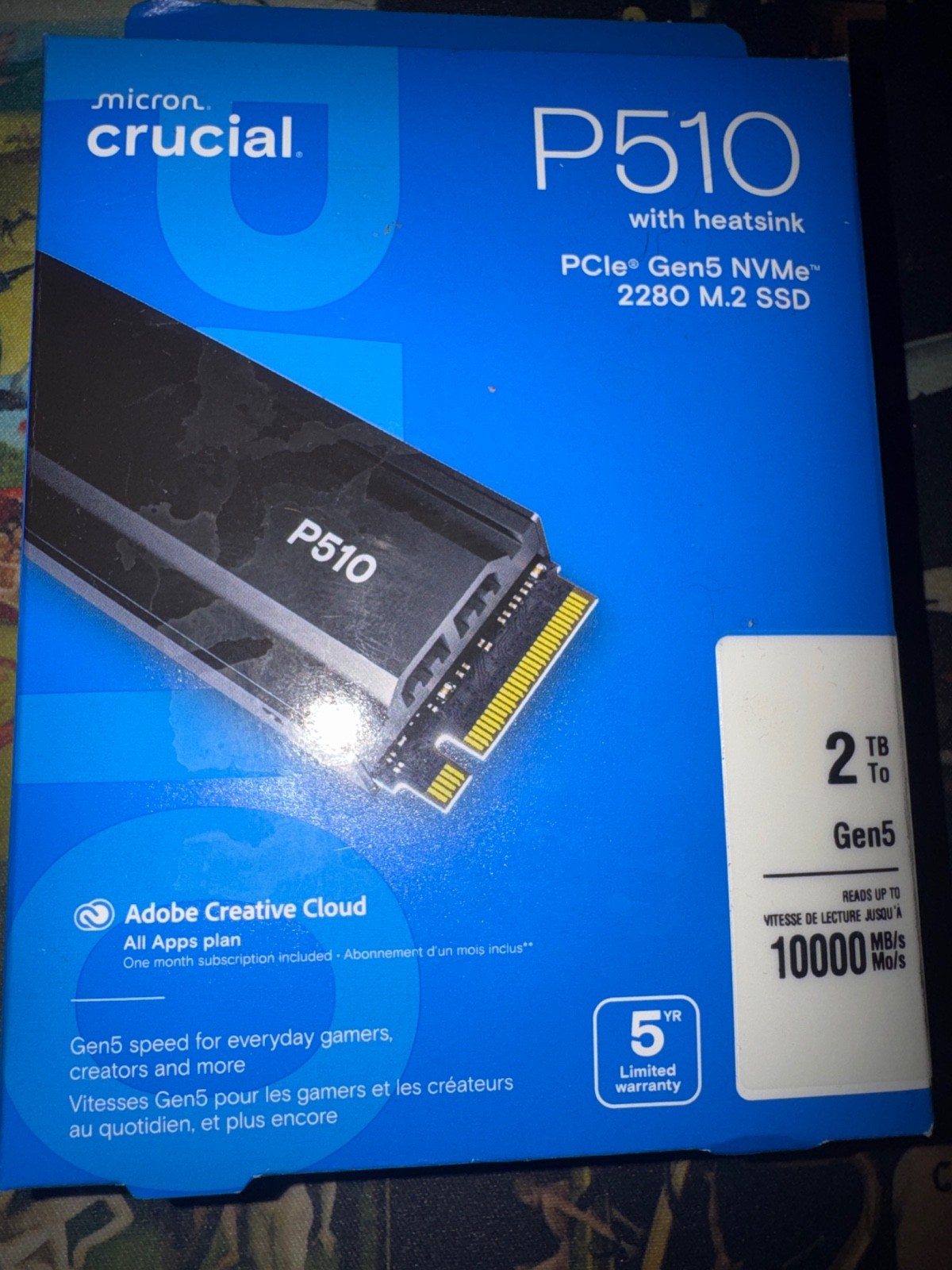 *New In Box* Crucial P310 4TB PCI Express 4.0 x4 NVMe M.2 2280 Internal SSD 