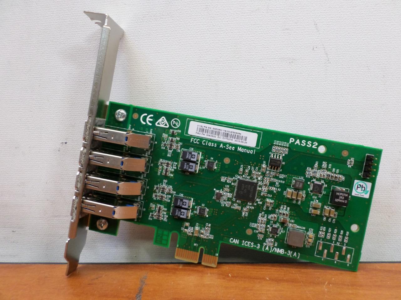 IBM 00E2932 PCIe2 4-Port USB 3.0 Adapter (FC EC46; CCIN 58F9)