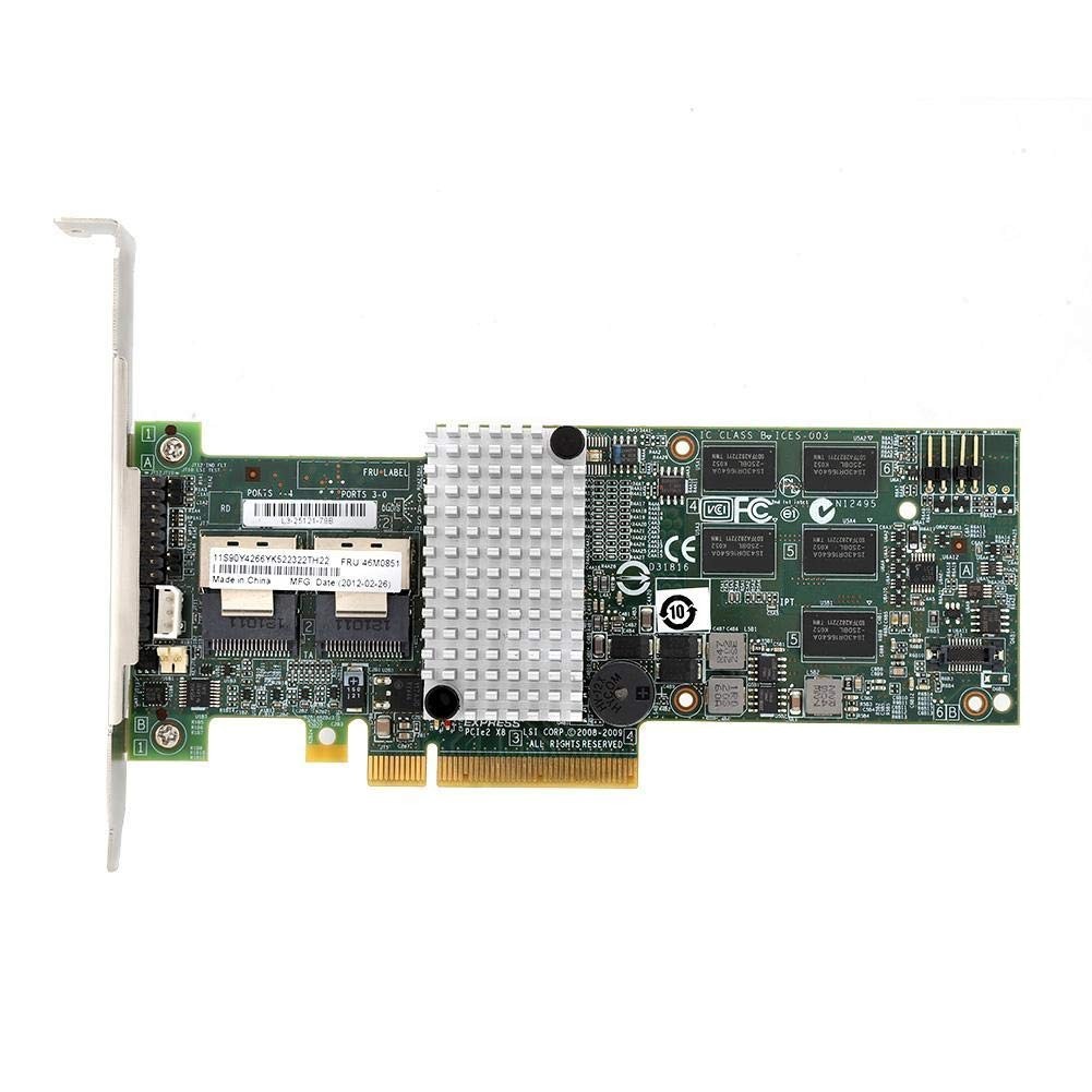 SATA/SAS RAID Controller Card PCIe x8 6Gbps for LSI 92608i M5015 46M0851