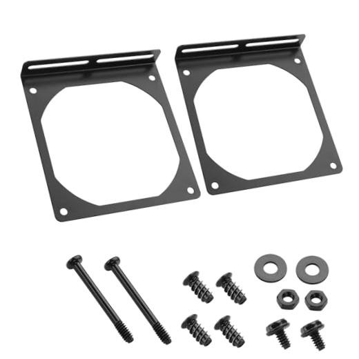 YAODHAOAD Fan Mount Stand Bracket, Metal Computer Case Fan Mount Rack Kit, 12CM