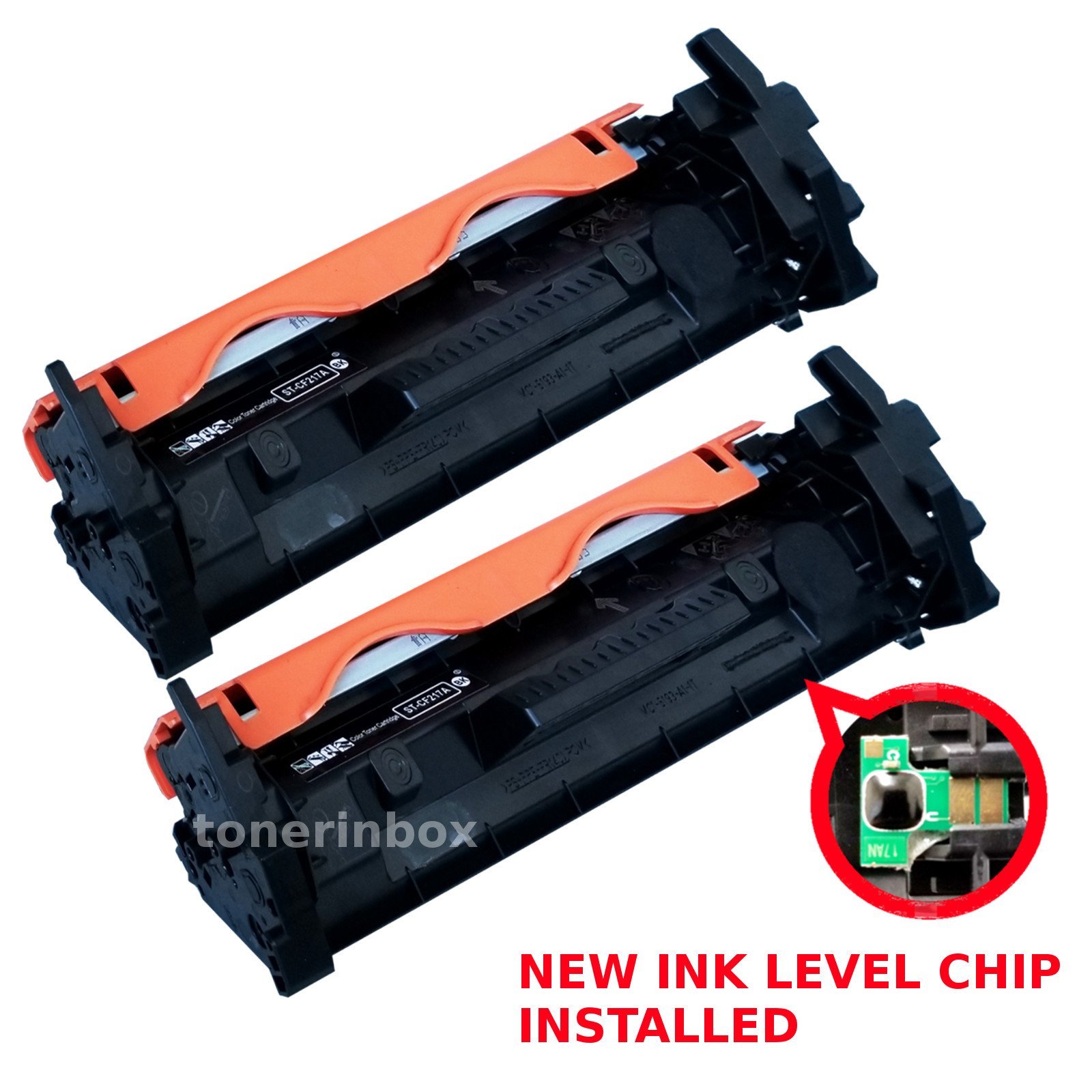 2pack CF217A 17A Toner Cartridge + Chip For HP LaserJet M102 M102a M130fn M130fw