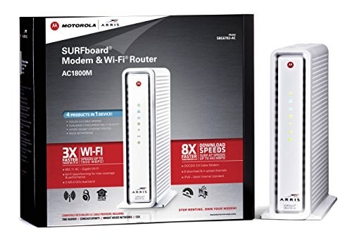 Motorola ARRIS SBG6782-AC 1800M SURFboard DOCSIS 3.0 Modem & Wi-Fi Router