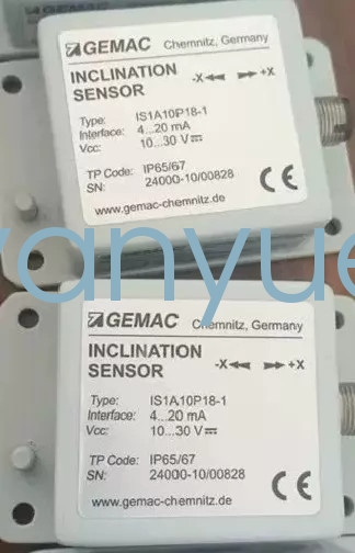 1PCS USED GEMAC IS1A10P18-1 inclination sensor via FedEx or DHL