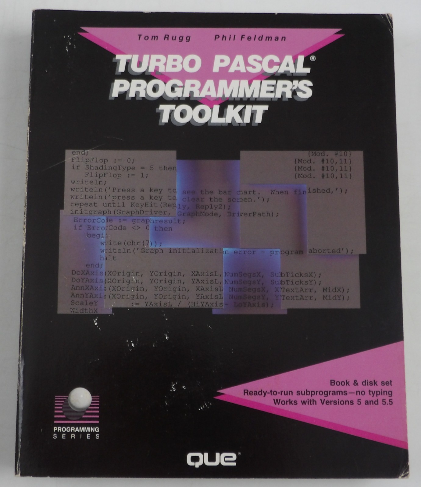 Turbo Pascal Programmer's Toolkit - Manual Only - QUE Corporation 1989