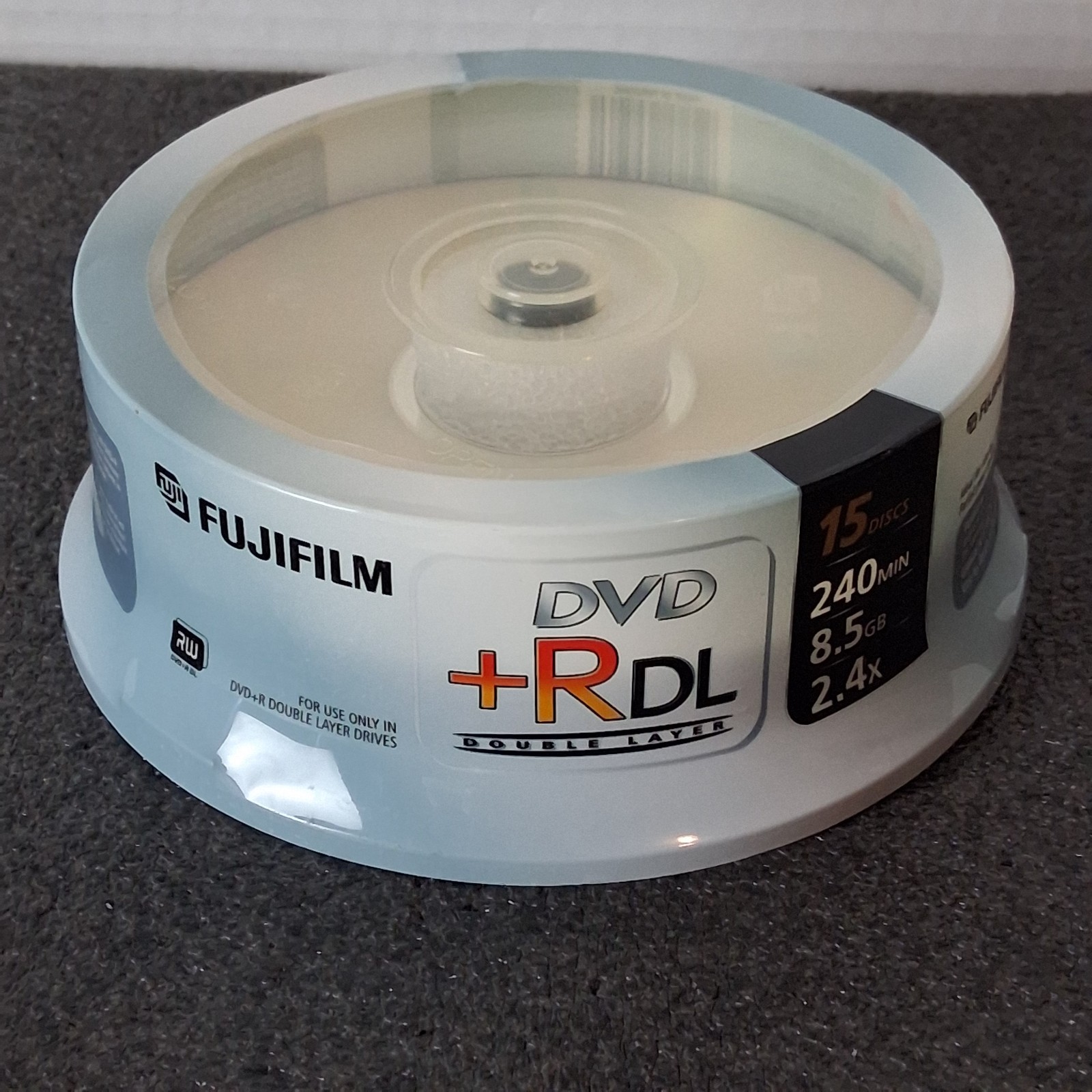 Fuji DVD+R DL Double Layer 8.5 GB 2.4X 240 Minutes 15 Pack New