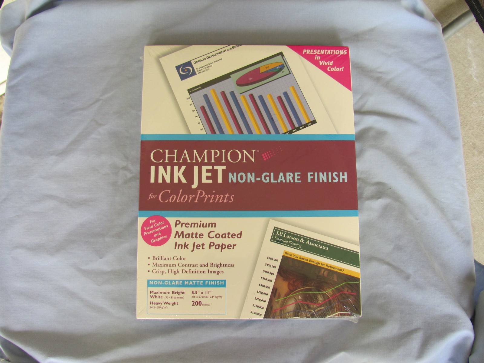 Champion Premium Matte Coated Ink Jet Paper 200 Sheets 24lb Non-Glare Sealed 