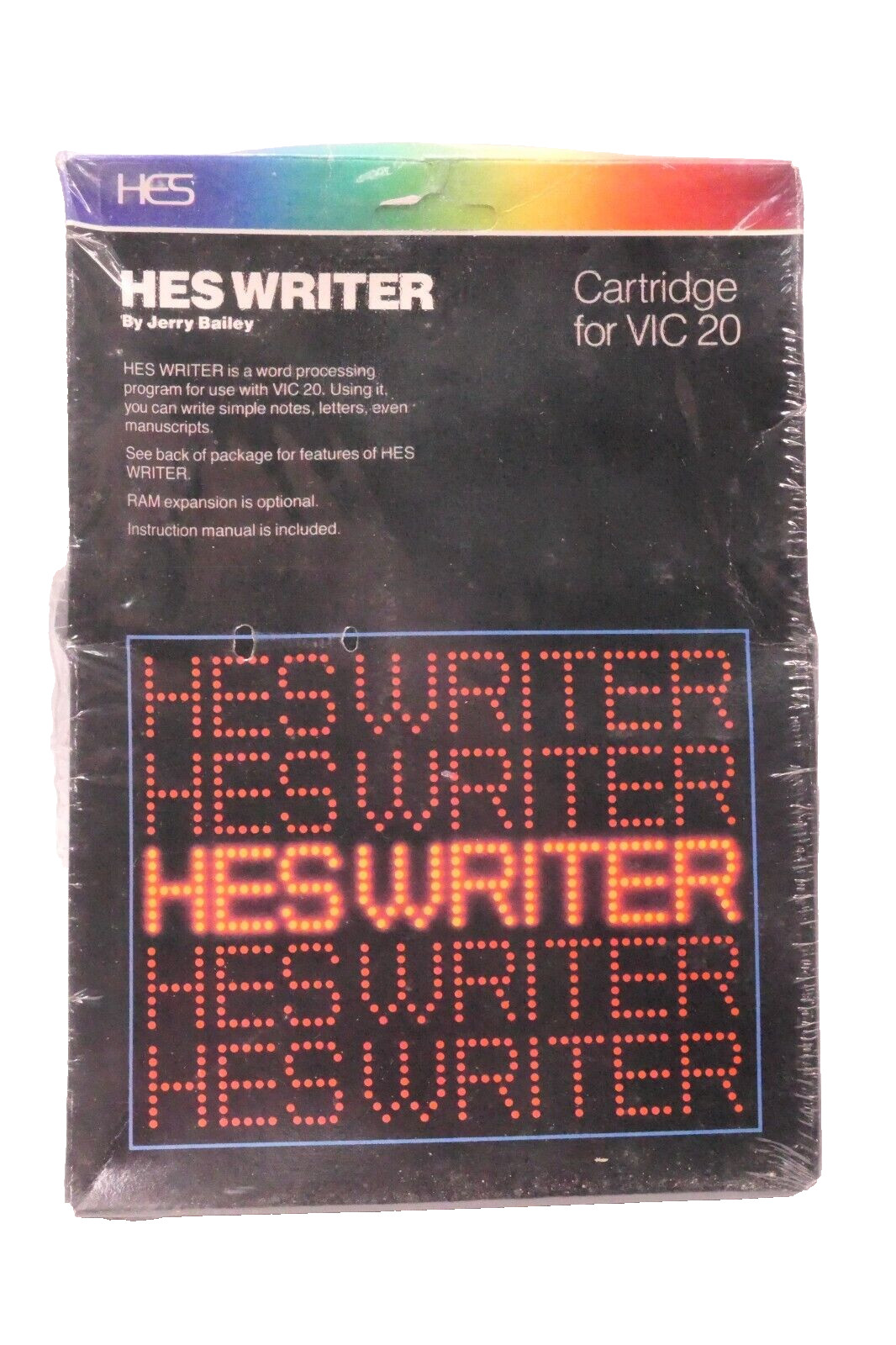 Vintage 1982 NEW Sealed HES Writer Commodore VIC-20 Software  Computer Cartridge