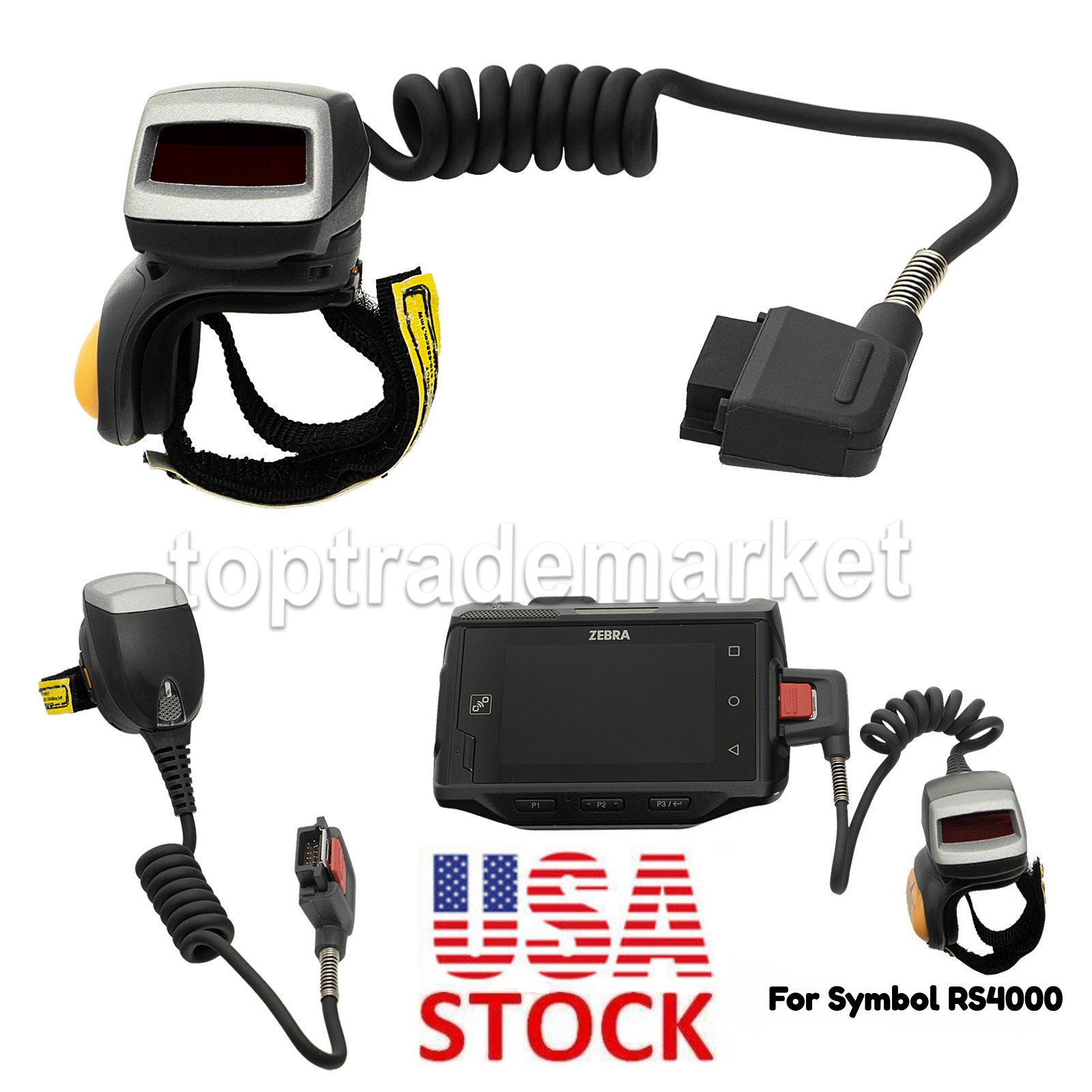 RS4000 Finger Scanner RS4000-HPCSWR 1D CORDED RING SCANNER For Zebra