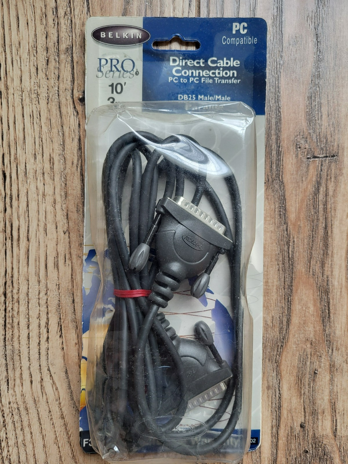 Belkin Pro Series 10' feet 3m DB25 Male/Male File Transfer Parallel Cable
