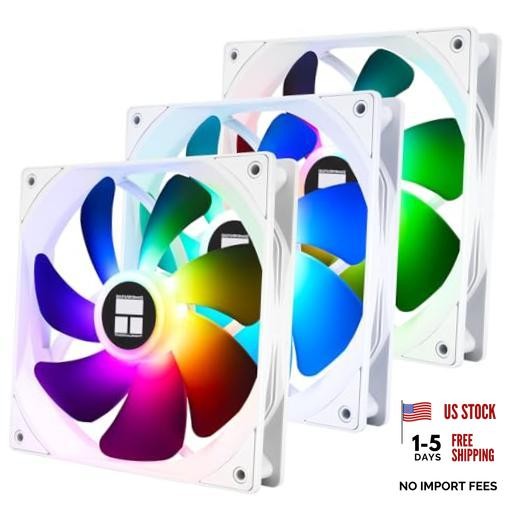TL-C14CW-S X3 14CM Silent Cooling Fan,White Compurter Cooling Fan,CPU Coolers