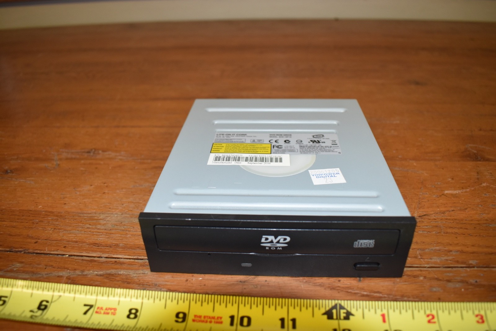 LITE-ON-IT CORP DVD-ROM DRIVE MODEL#SHD-16P1S Used