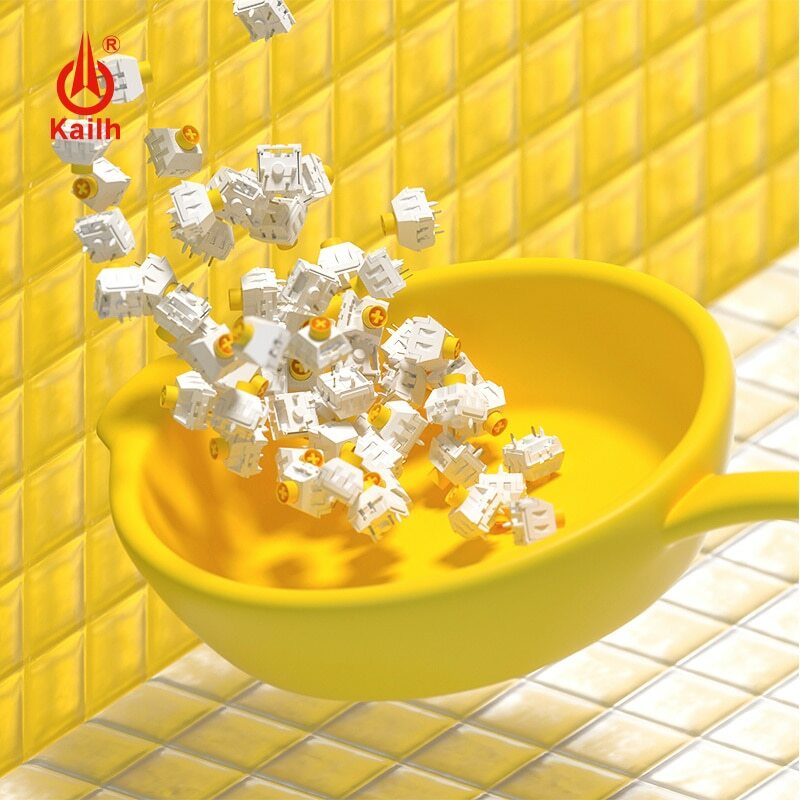 10pcs/Pack Kailh MASTER BOX Switch Silent Fried Egg Linear Shaft Gen 2 Switches
