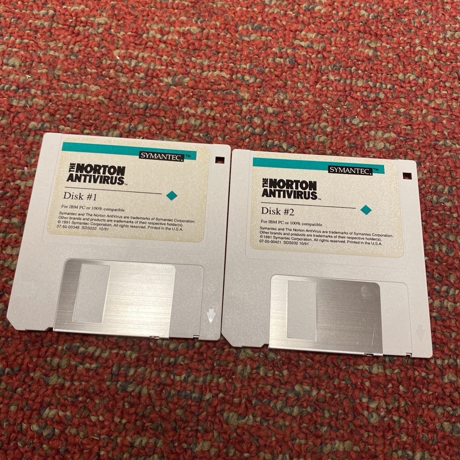 The Norton Antivirus By Symantec For IBM PC 3.5 Inch Floppy