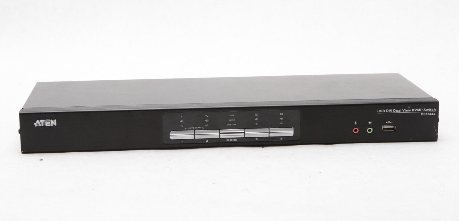 Aten CS1644A 4-Port USB DVI Dual Display KVMP Switch - NO POWER SUPPLY - O43