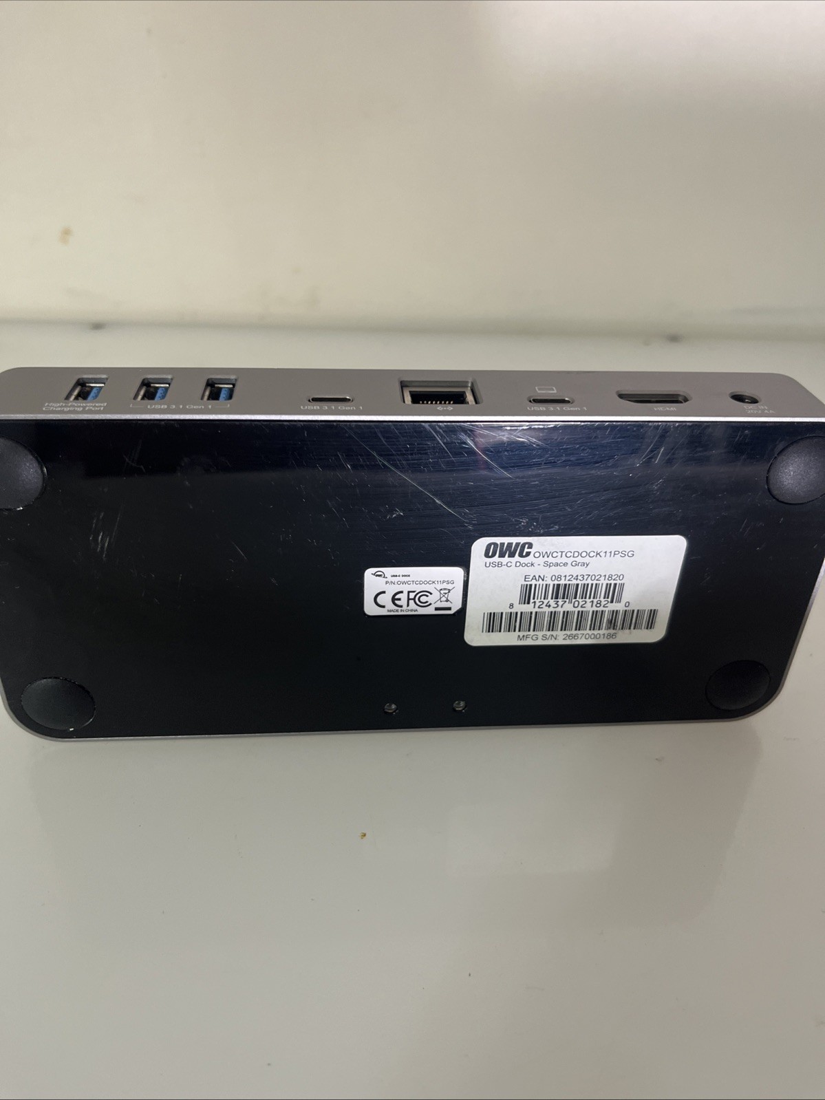 OWC OWCTCDOCK11PSG USB-C Dock Docking Station for PC (No Power Adapter)