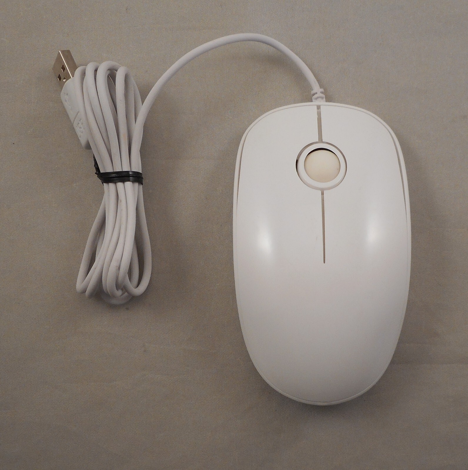 Generic 3-Button USB Optical Gaming Mouse with Red LED Backlight (White)