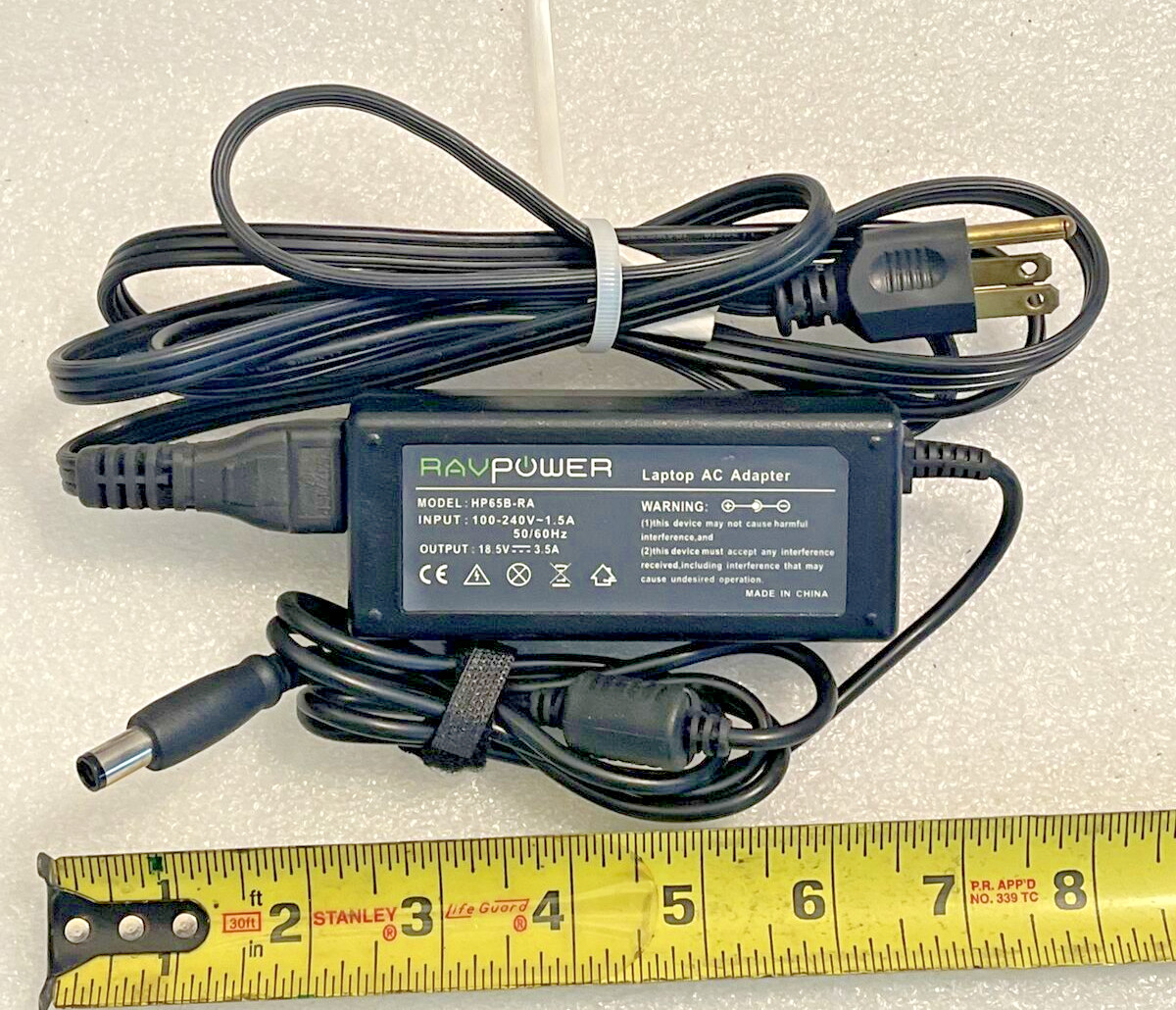 RavPower Laptop AC Adapter HP65B-RA Rav Power 18.5V 3.5A