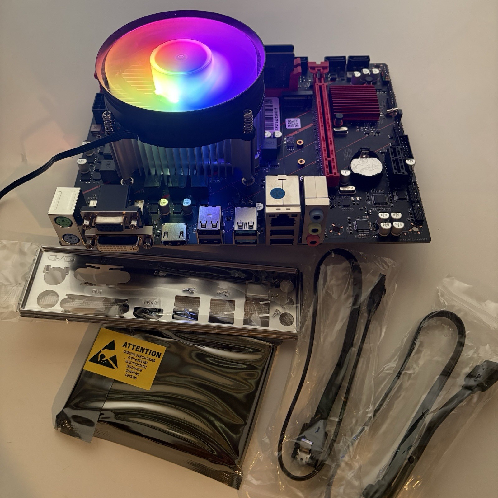 Intel i7-8700 Gaming PC Motherboard CPU RAM SSD Combo 16GB DDR4 256GB RGB Win11