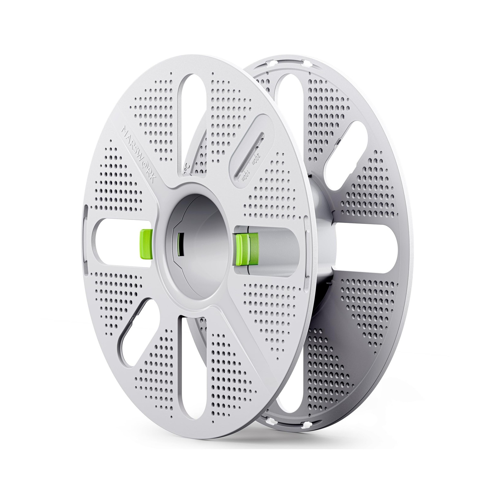 Quick-Swap Reusable Spool for Refill Filament, Two-Finger Press Design, Compa...