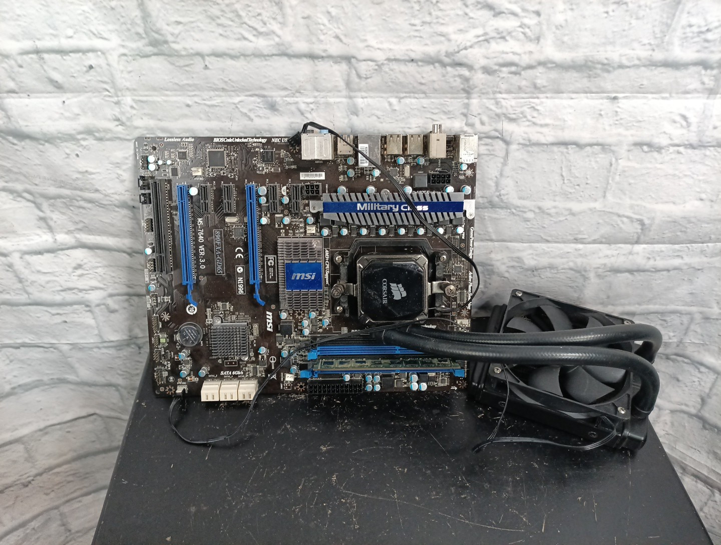 MSI 890FXA-GD65 ATX Desktop Motherboard w/ AMD Phenom II +  RAM - UNTESTED