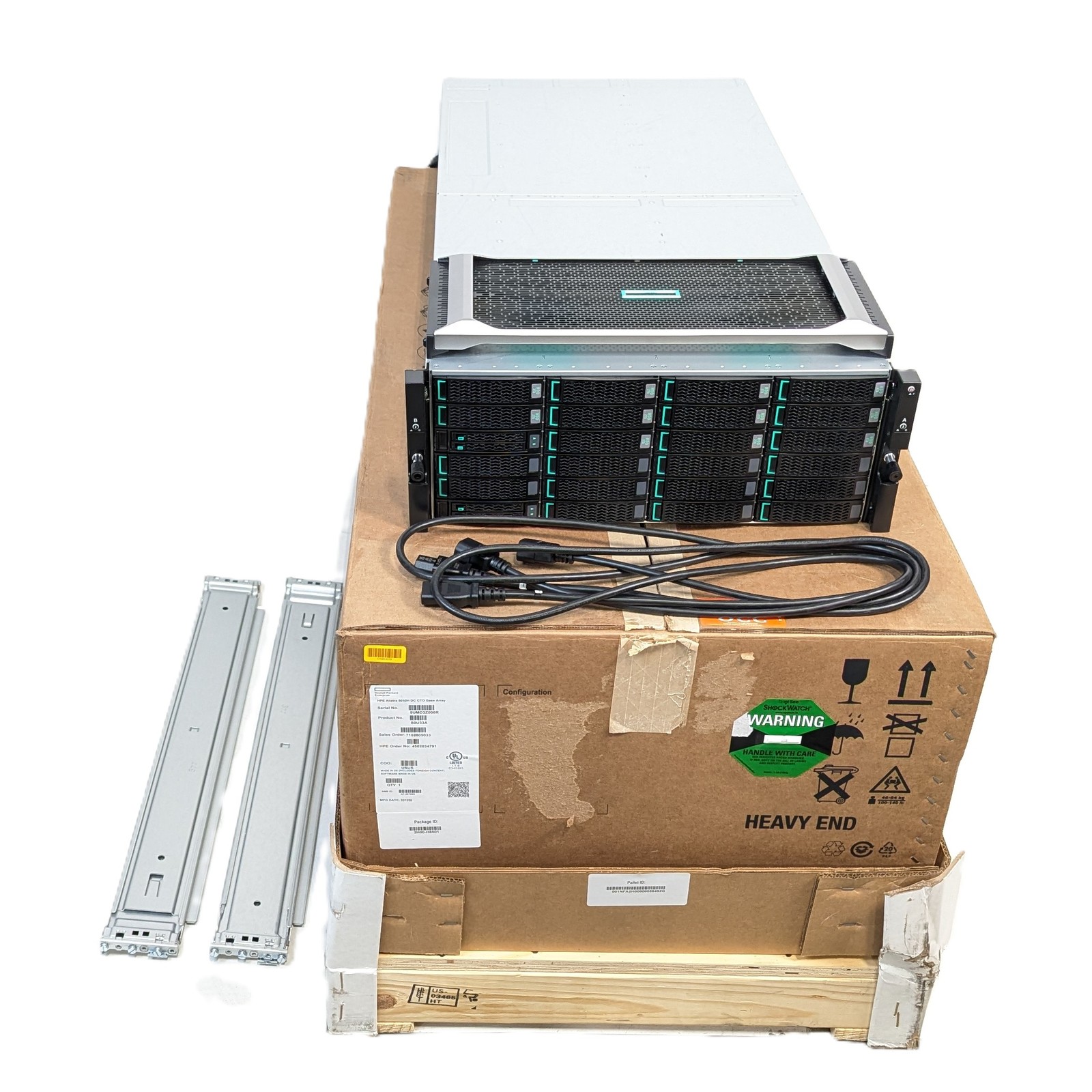 HPE Alletra 5010H DC CTO Dual Controller Base Array 11 2TB HDD 4 960GB SOU33A