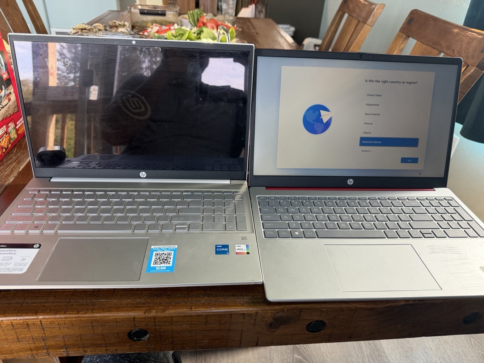 Lot Of 3 Hp Laptops Two 8gbram One Touch One 4gbram Fro Parts Read 