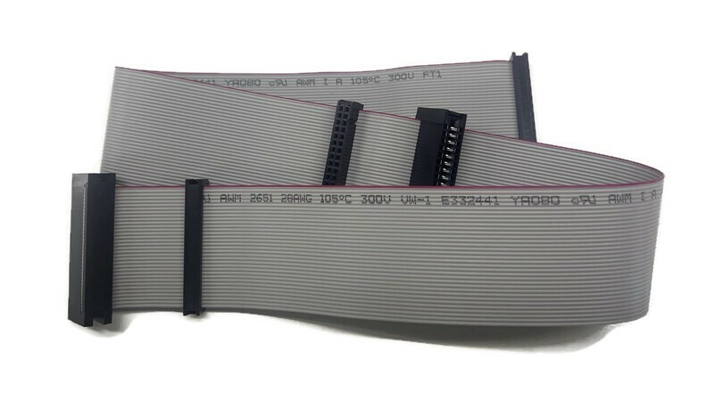 24" 2ft Universal 34-Pin Floppy Drive Ribbon Cable for 3.5" and/or 5.25" Drives