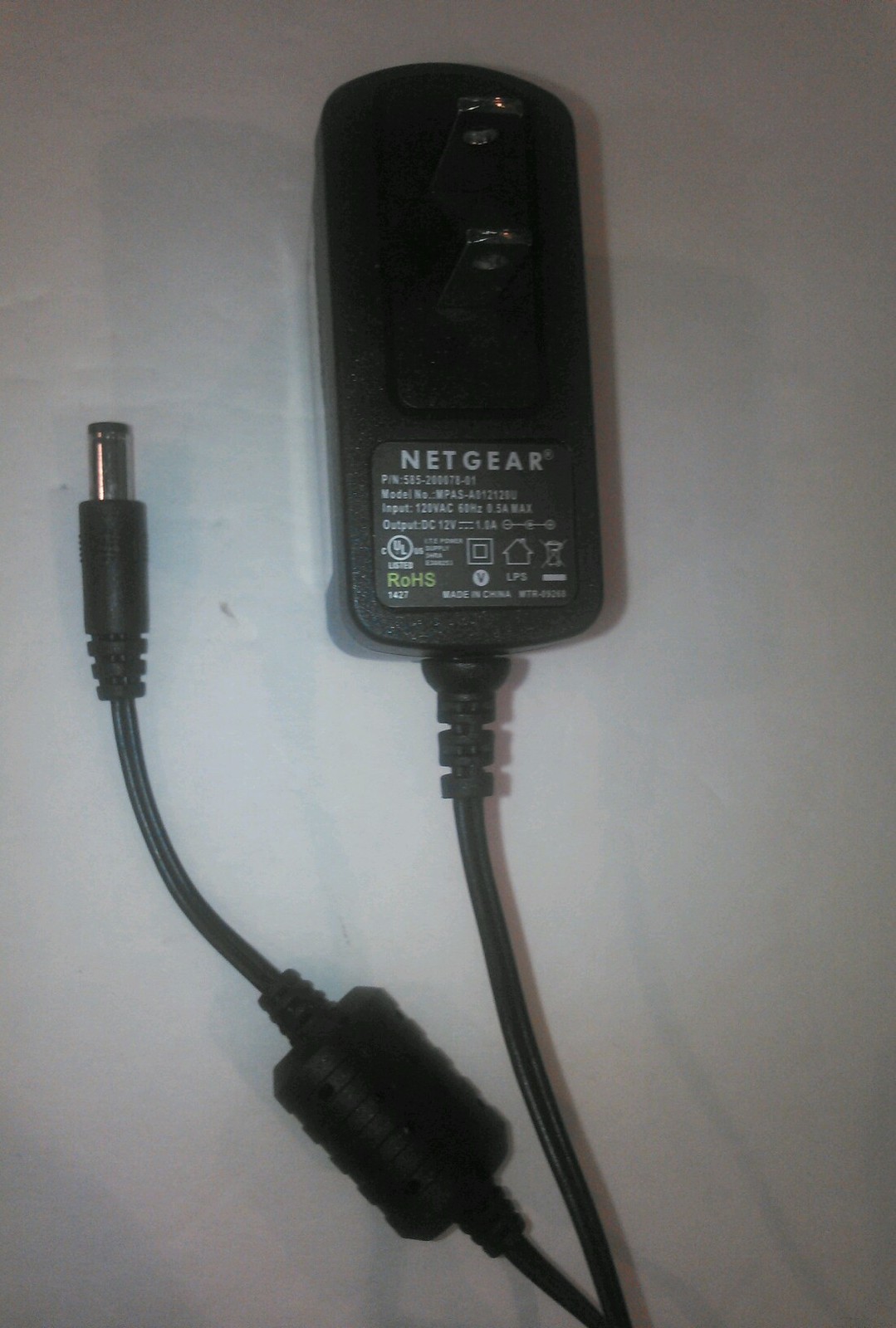 Genuine Netgear MPAS-A012120U Router Power Supply 585-200078-01 OEM 12V 1A