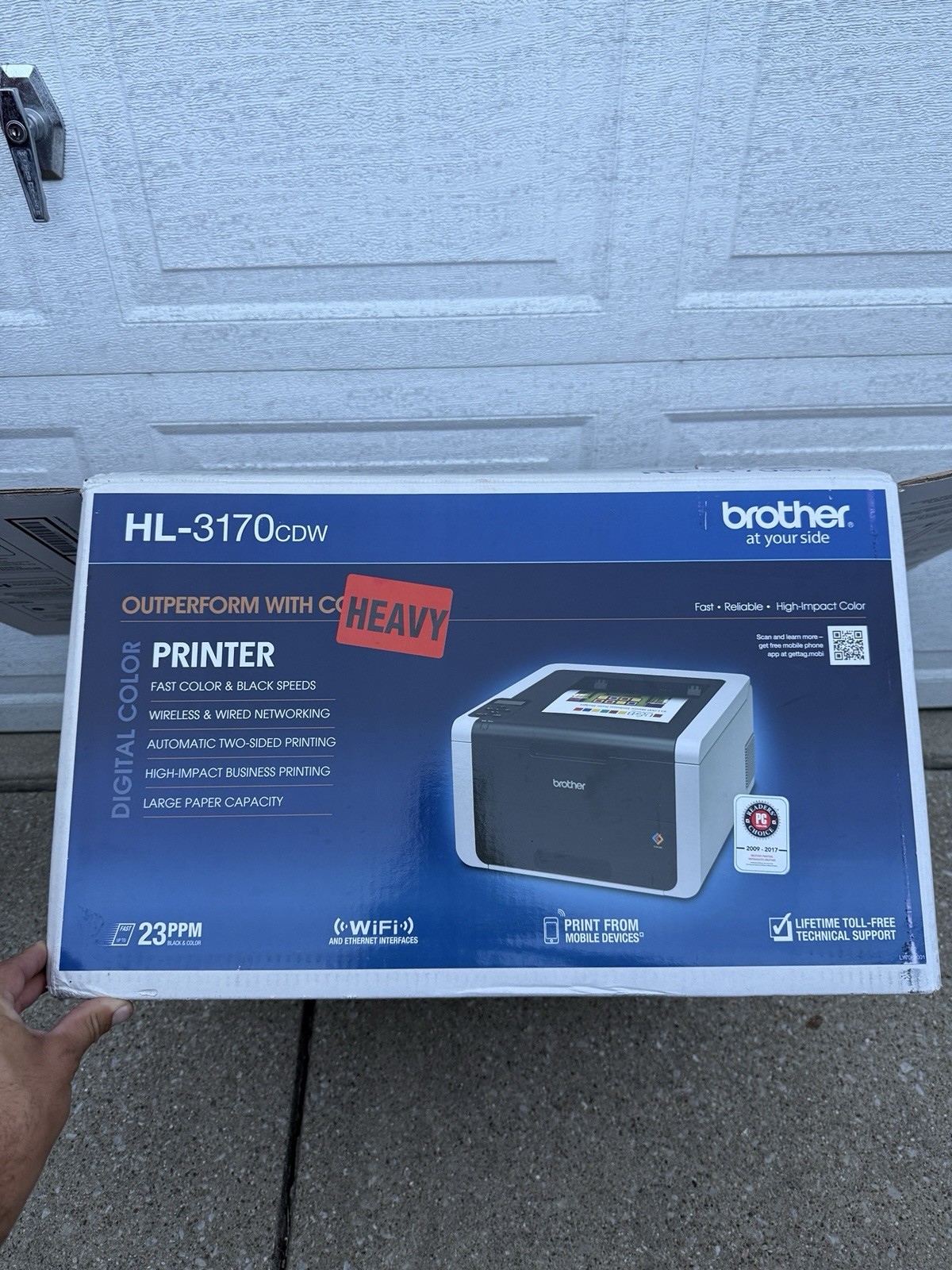 Brother HL-3170CDW Wireless Color LED Printer Duplex WiFi 23PPM, Only 548 Pages